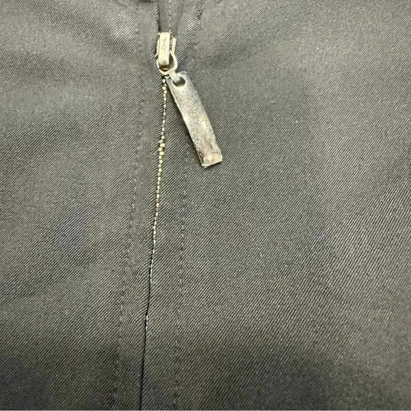 Vintage Cache women black zip up blazer. Adjustable waist buckles size 10 - Picture 6 of 13